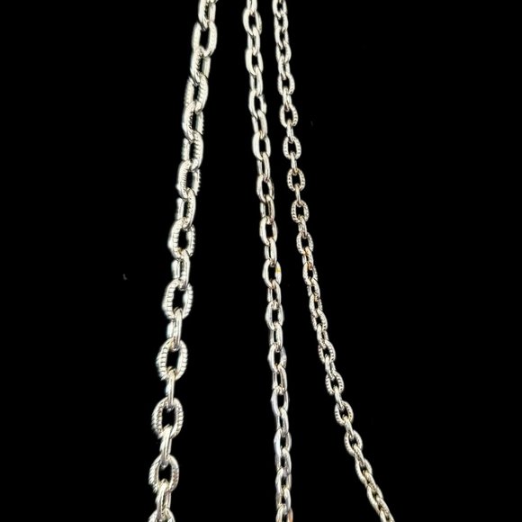 Vintage Stackable Multi-strand Sarah Coventry Cable Chain Necklace Marked - Picture 5 of 8